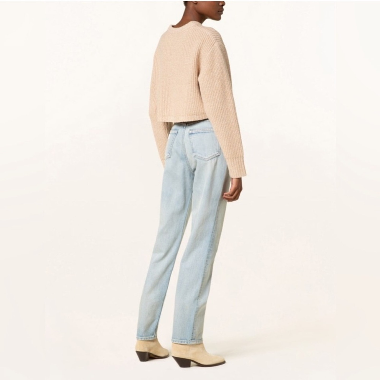 Claudie Pierlot Melbi Cropped Wool Blend Knit Sweater — image 5 of 8